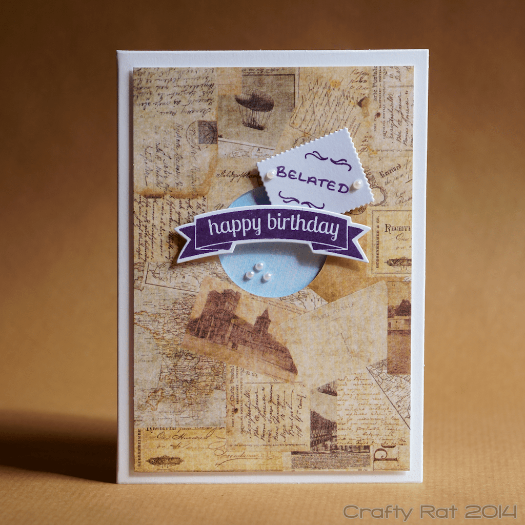 Birthday card: Belated