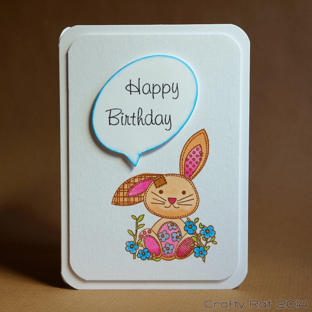 Birthday card: Bunny