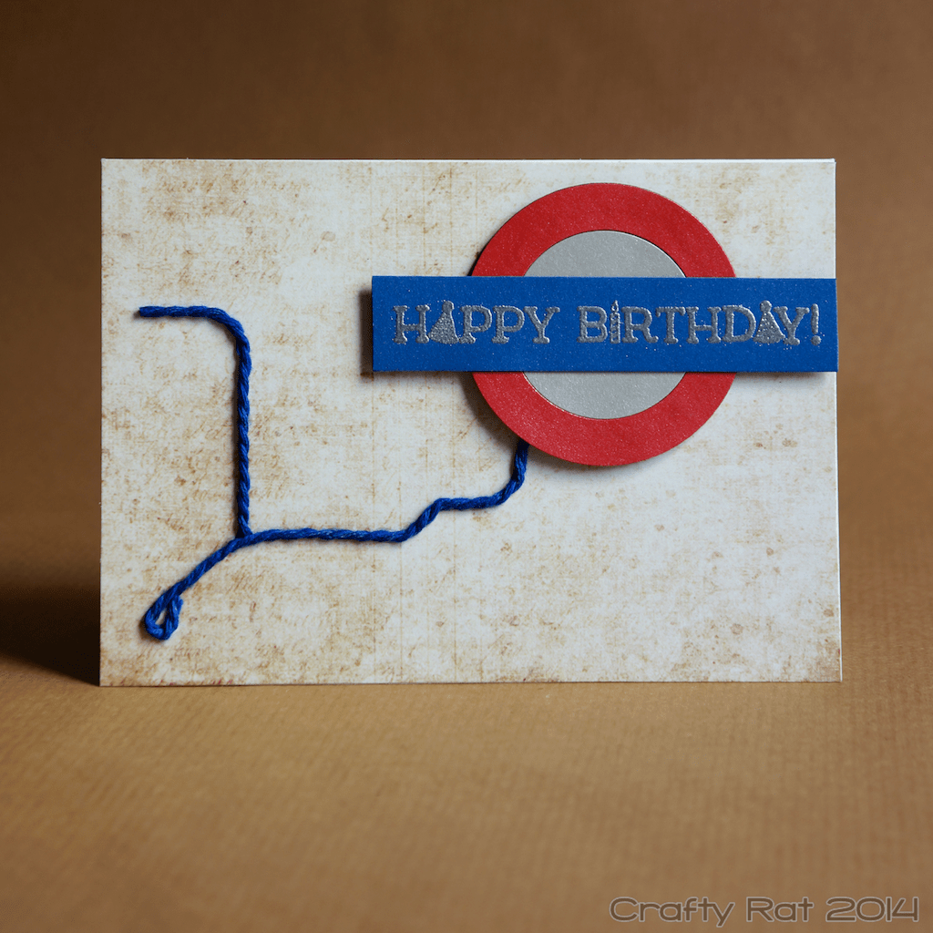 Birthday card: Piccadilly line