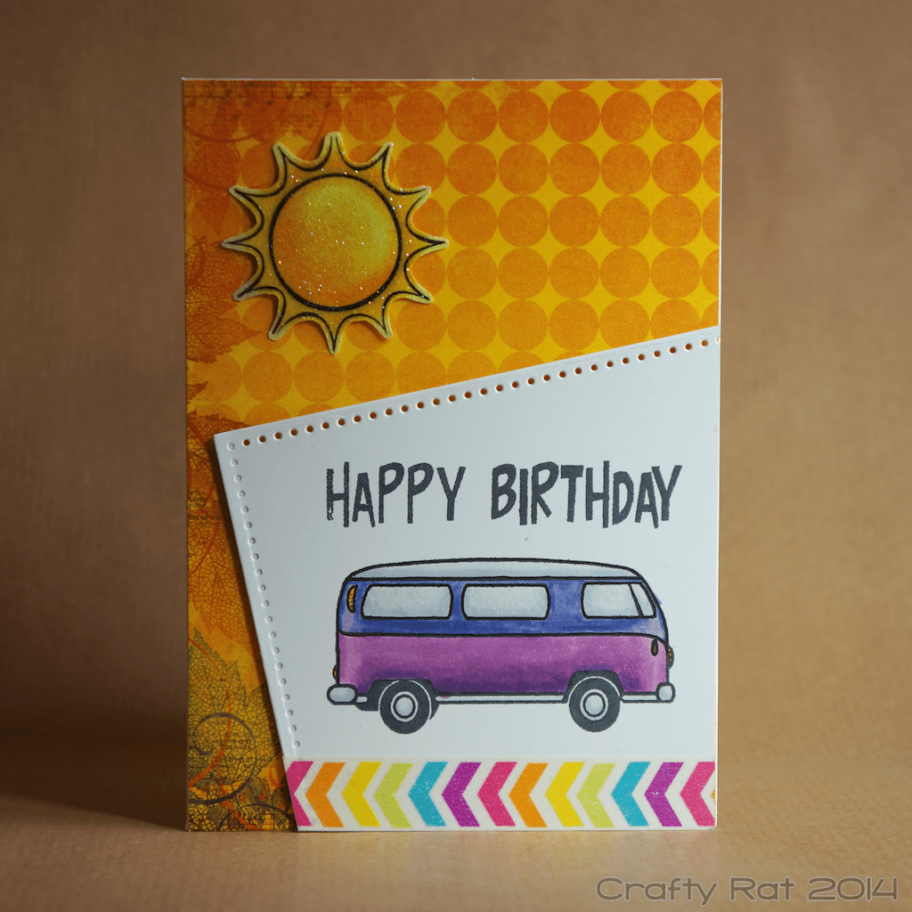 Birthday card: Camper van