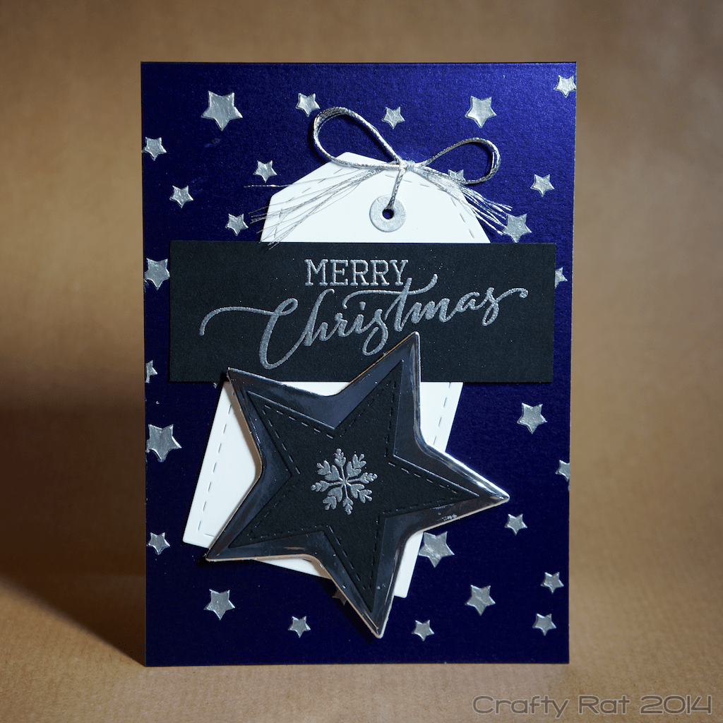 Xmas card: Tag & stars