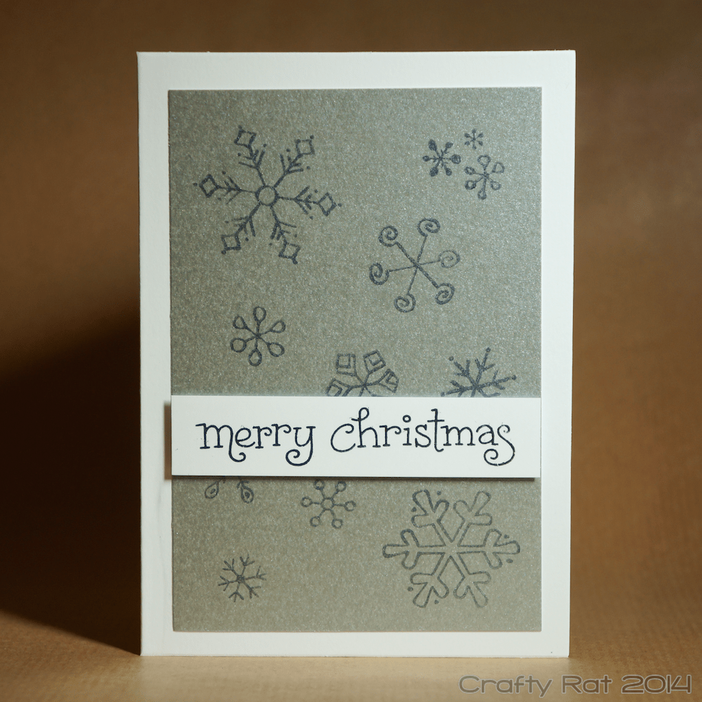 Xmas gift card: Snowflakes