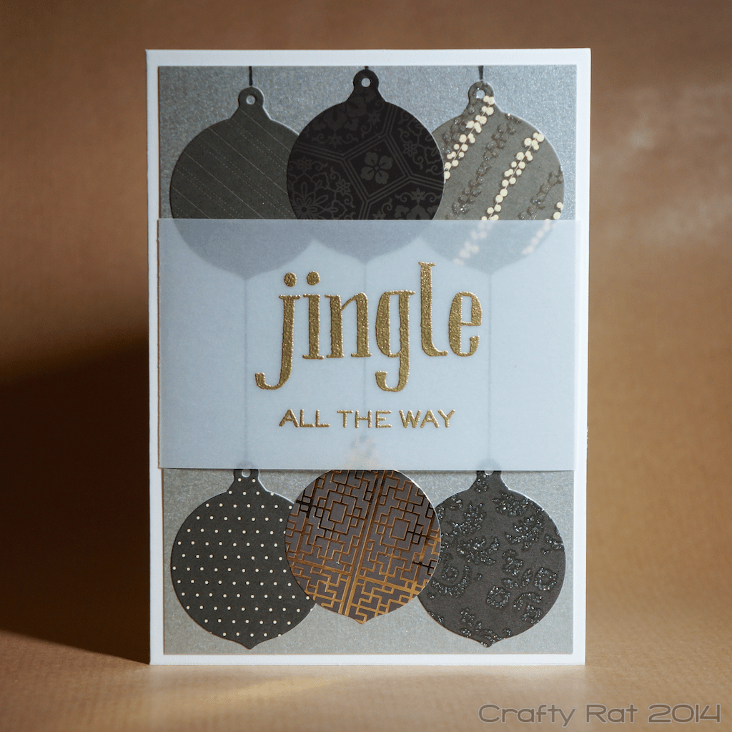 Xmas card: Masculine baubles