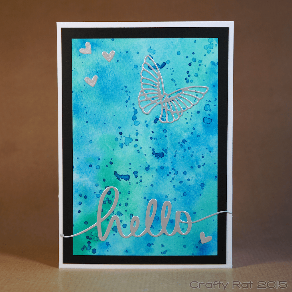 Watercolour hello card