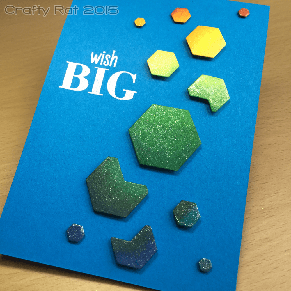 Copic coloured die cuts