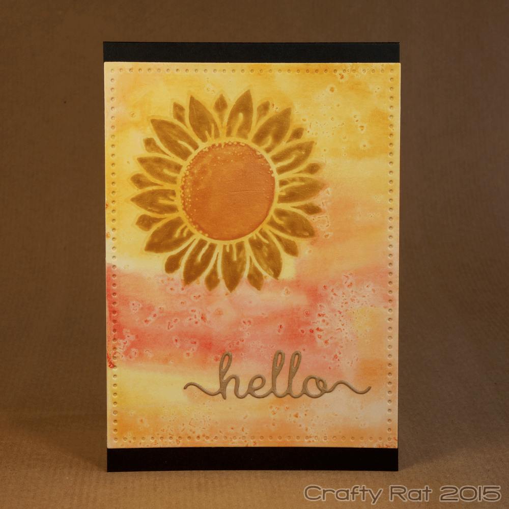 Watercolour sunflower