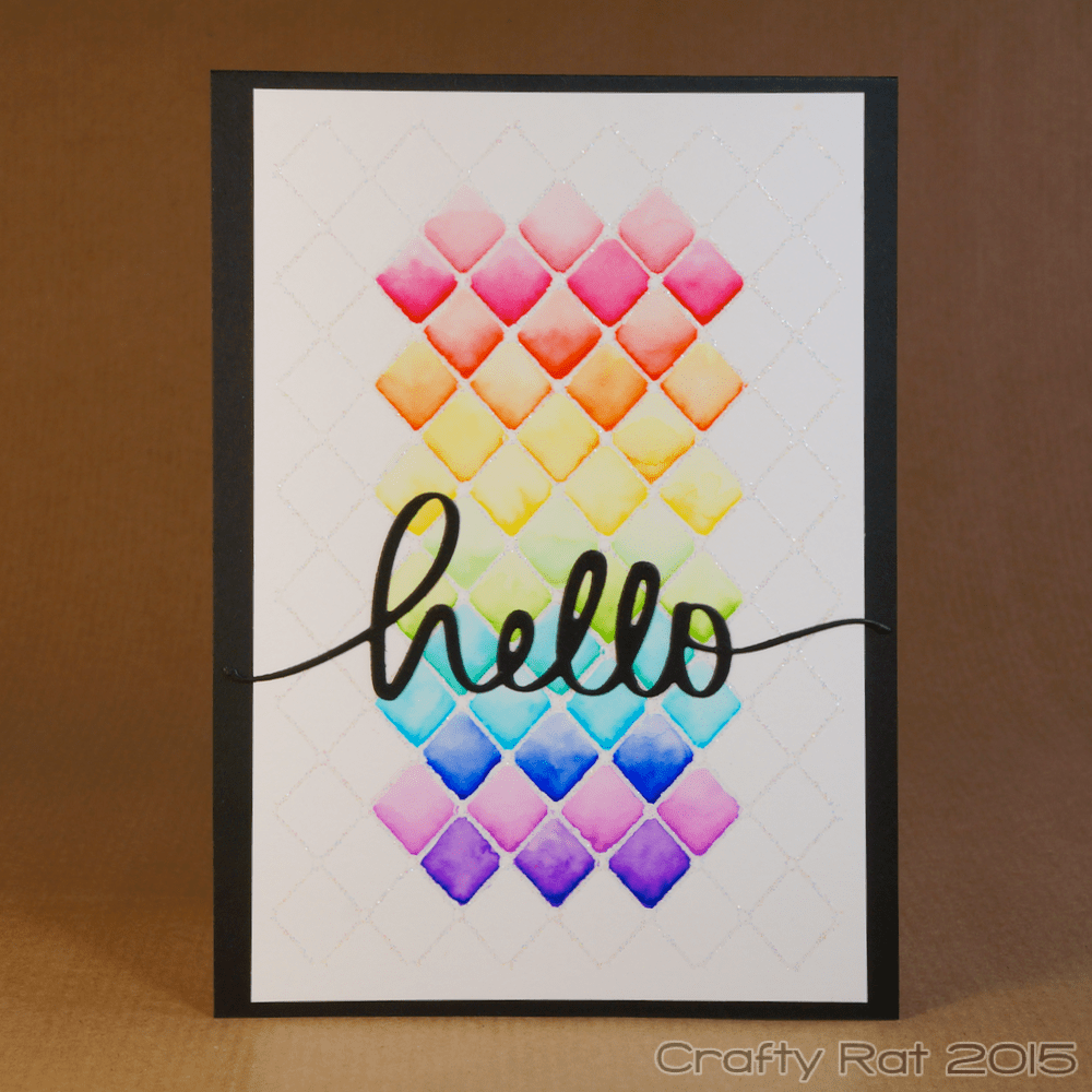 Watercolour rainbow lattice