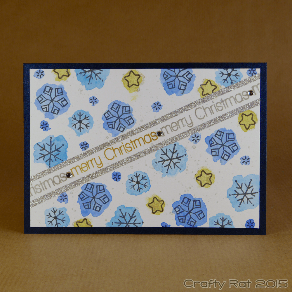 watercoloured snowflakes