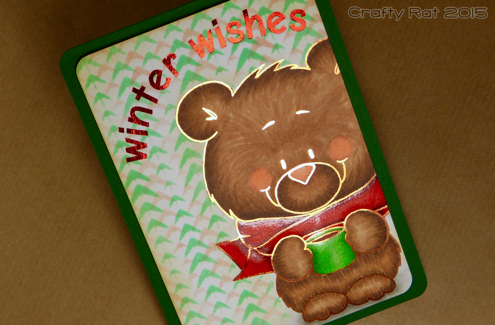 Winter wishes bear - foil