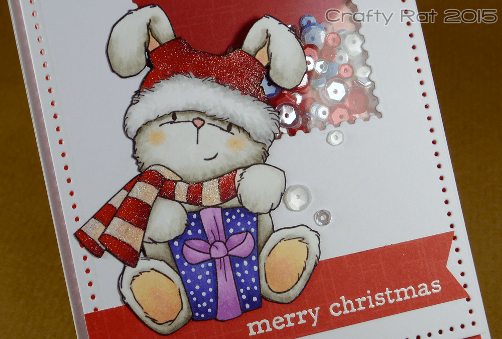 Xmas bunny close-up wm