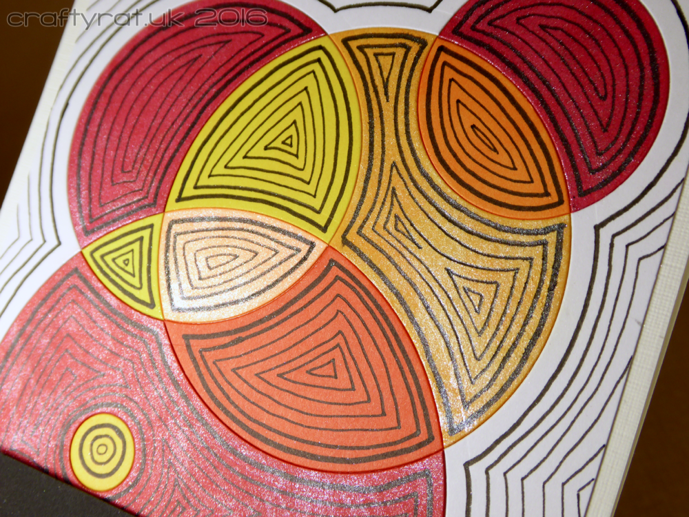 doodled die-cut circles - detail