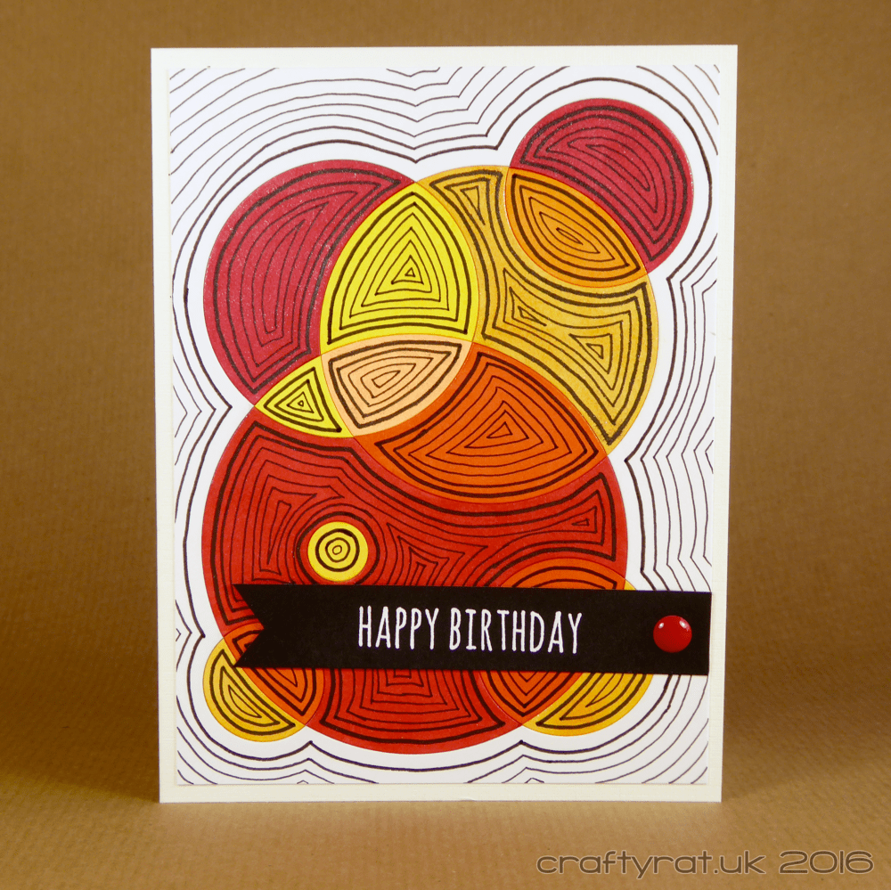 doodled die-cut circles