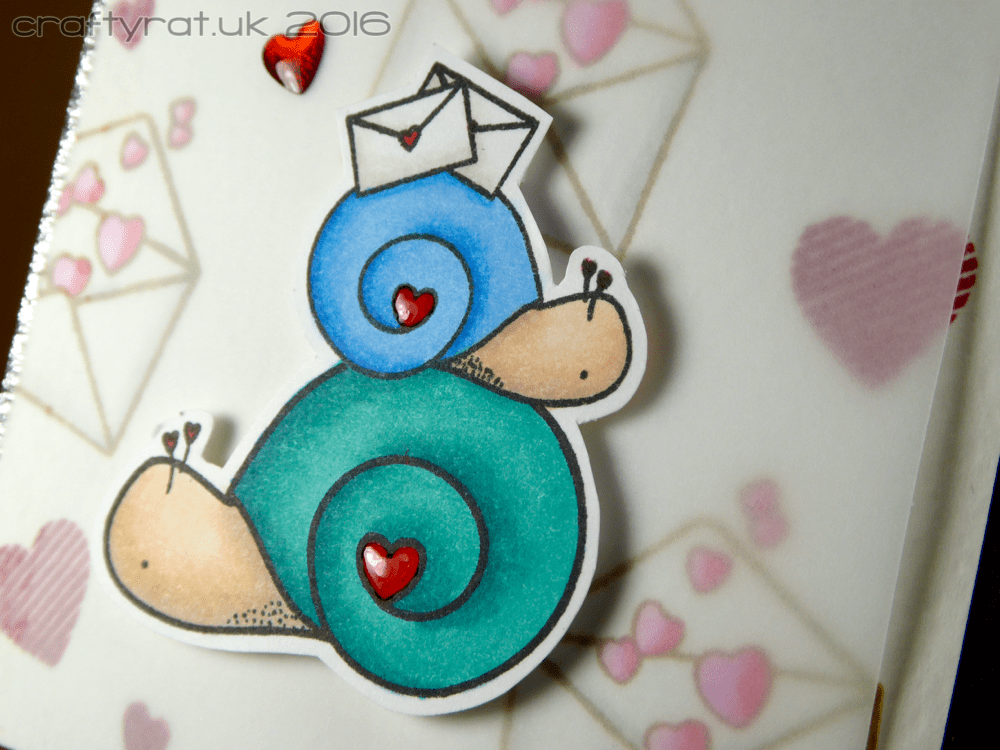 Happy mail snails - detail