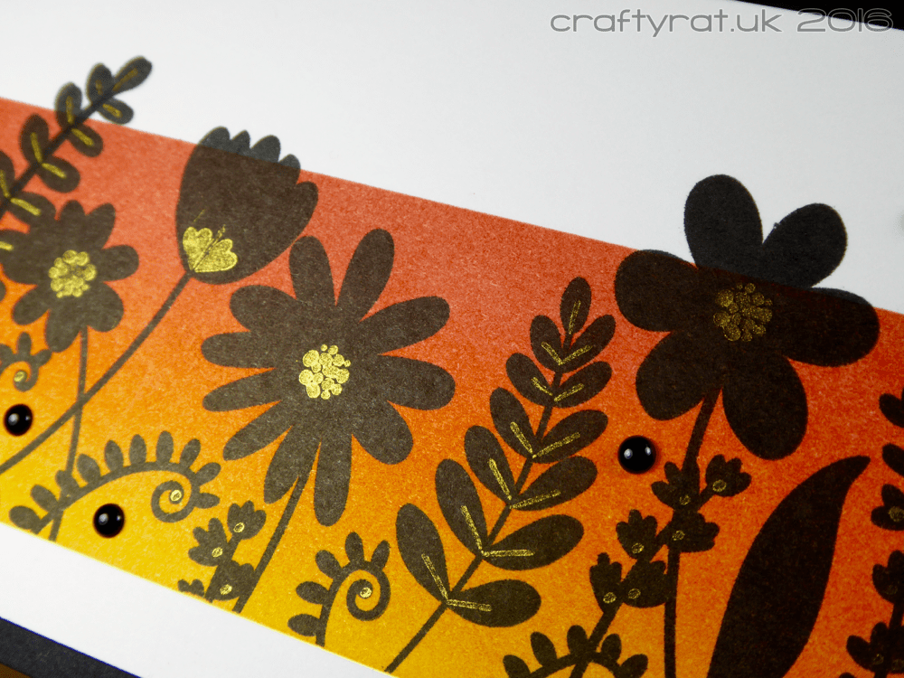 Sunset silhouette flowers - detail