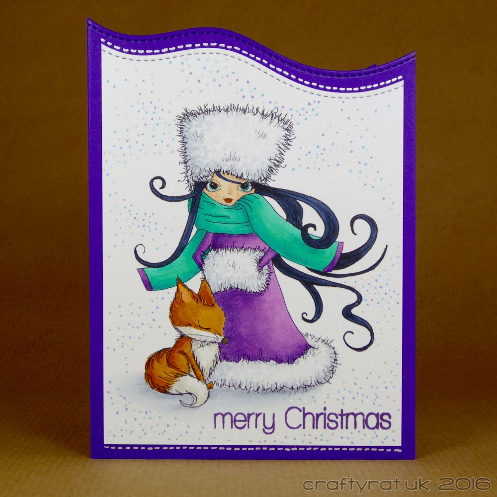 Winter woman with fox