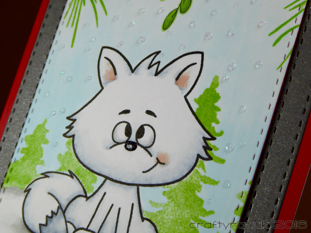 Fox & mistletoe - detail