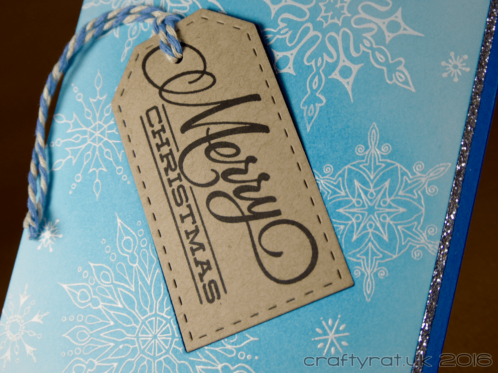 snowflake and tag 5 - detail