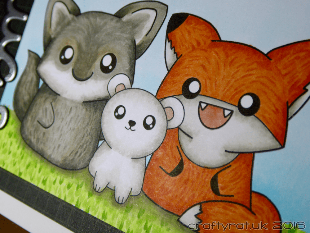 wolf, fox, bear - detail