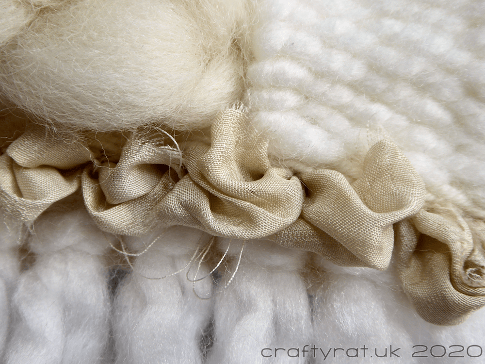 Close-up of the weaving.