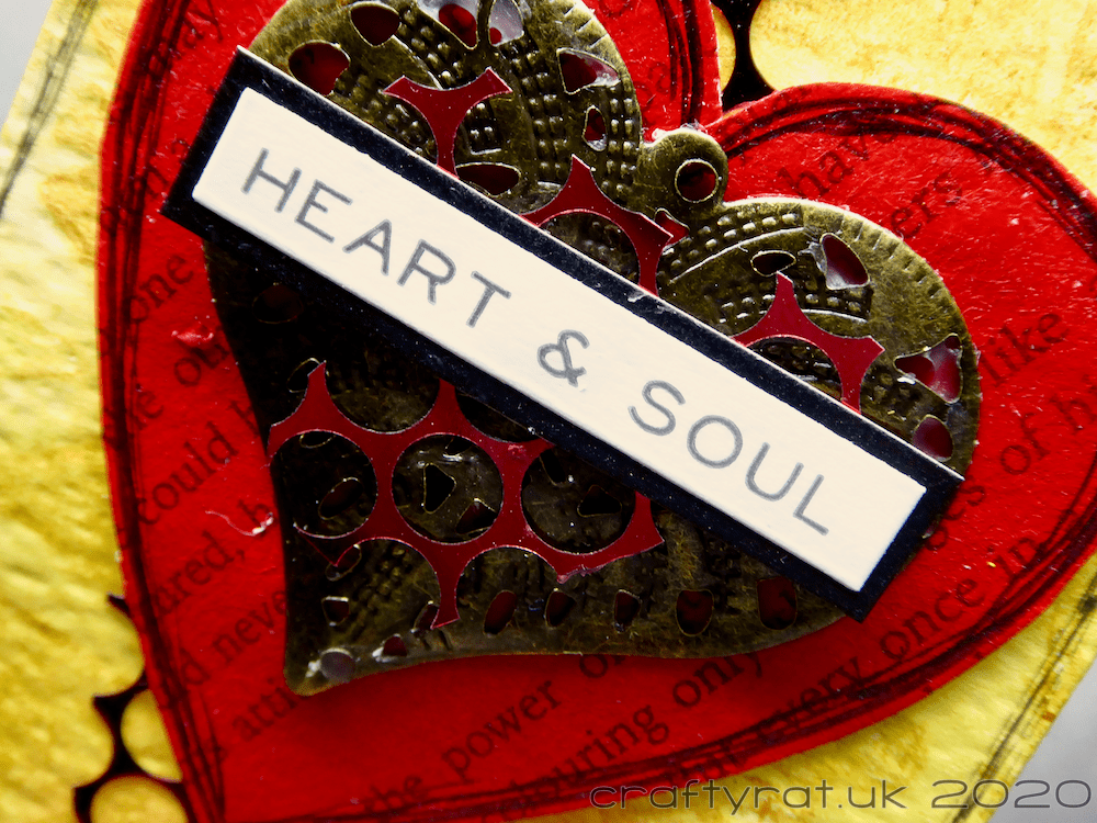 Close-up of the art card