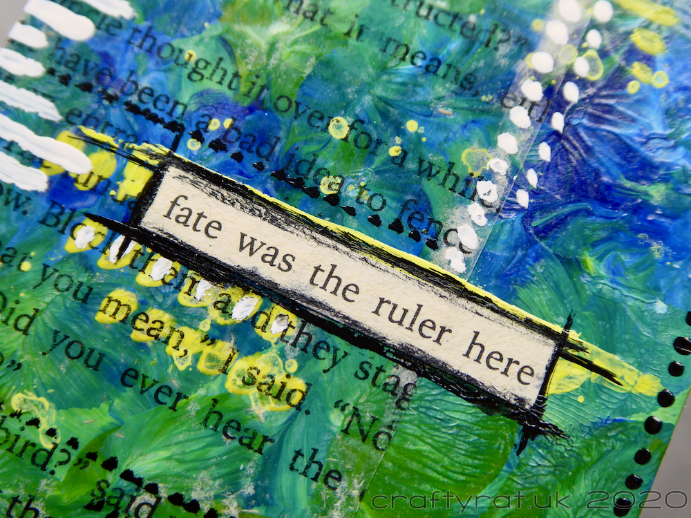 Close-up of the art card.