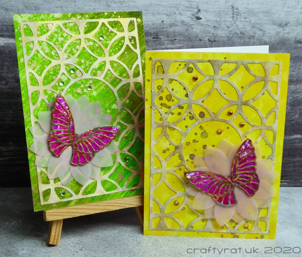 The yellow and green cards side by side.