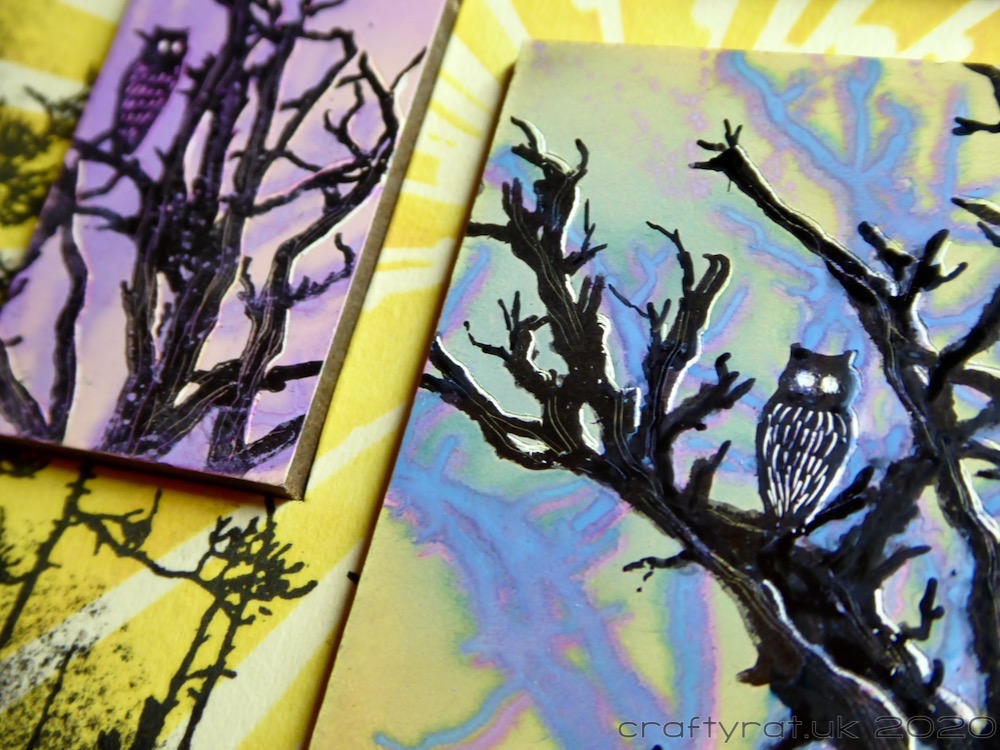 Close-up of "Forest Owls".