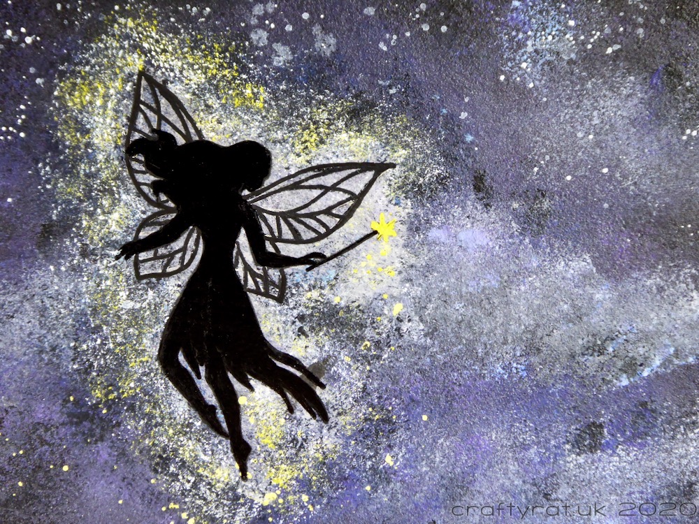 Close-up of the fairy silhouette.