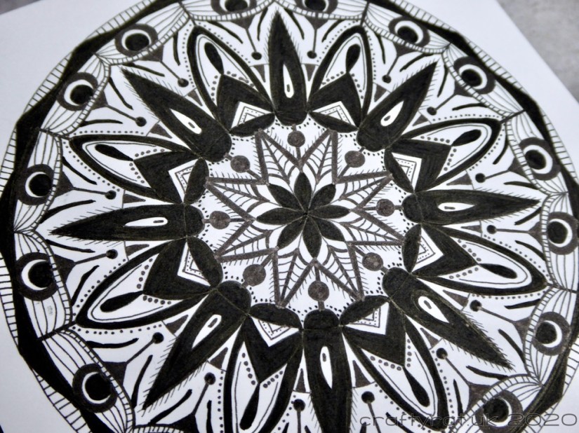 A close-up of the mandala.