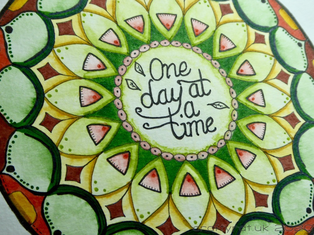 Close-up of the centre of the mandala.