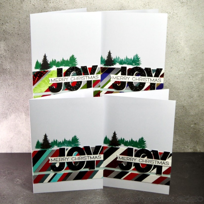 All four variants of the card design.