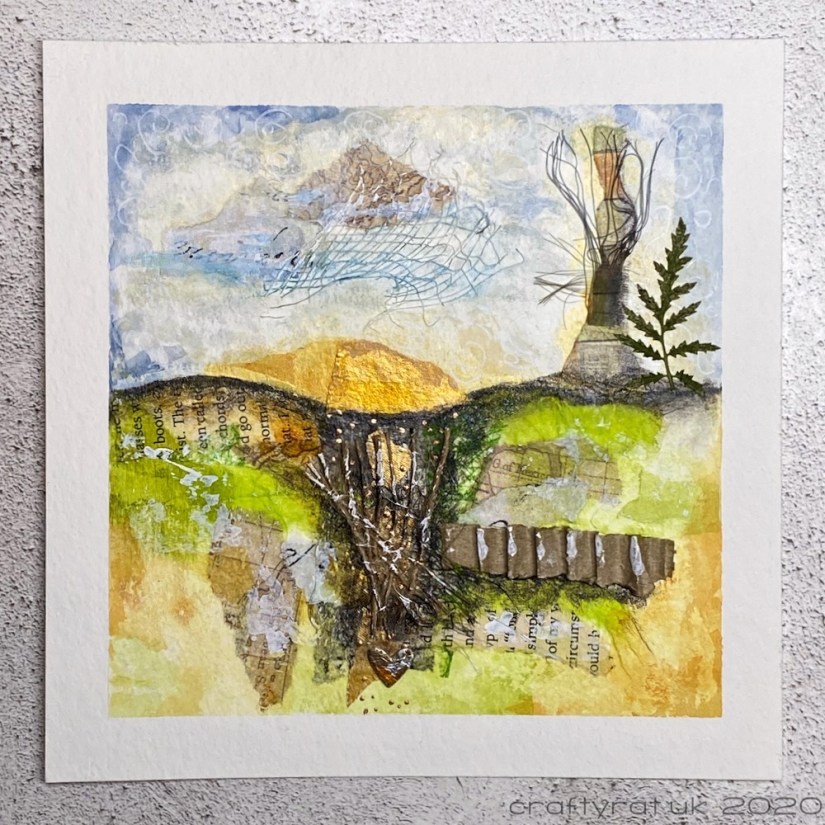 The first landscape with the horizon line in the centre of the panel.