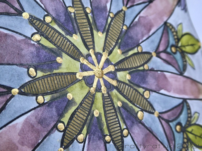 Close-up of the centre of the mandala.
